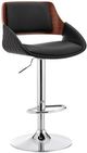 Armen Living Colby Black/Chrome Bar Stool-0