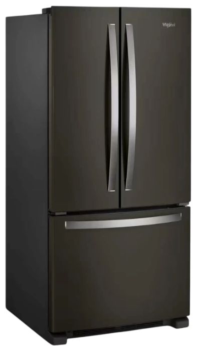 Whirlpool® 33" 22.1 Cu. Ft. Fingerprint Resistant Black Stainless Steel Freestanding French Door Refrigerator-2