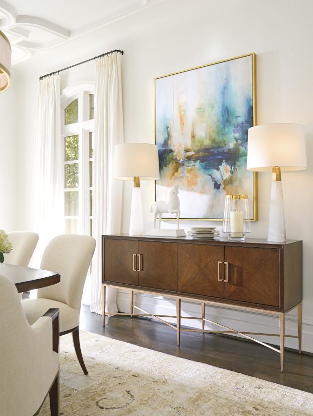 Lexington Home Rendezvous Stratford Brown/Rose Gold Sideboard-1