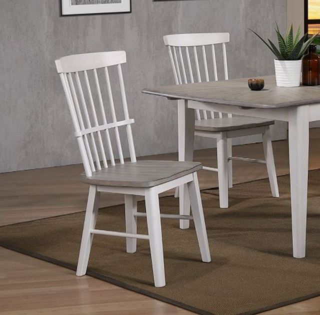 Winners Only® Brantley White Comb Back Side Chair-2