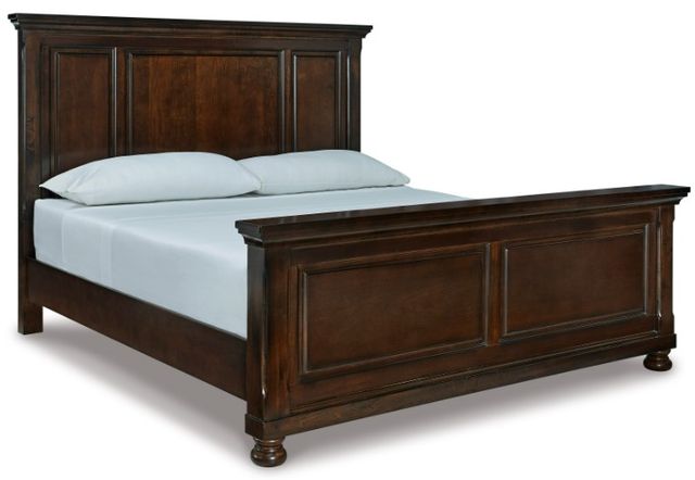 Millennium® by Ashley Porter 5-Piece Rustic Brown King Panel Bed Set-1