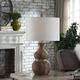 Stylecraft Brown/White Table Lamp-4