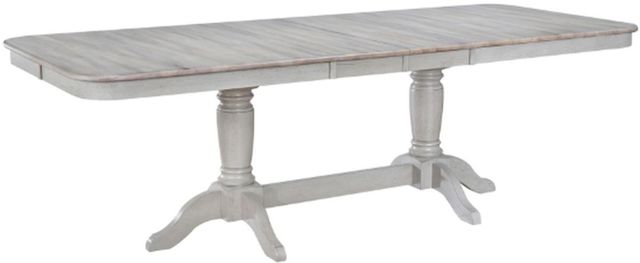 Winners Only® Ridgewood Oat Top Trestle Dining Table with Gray Base-0