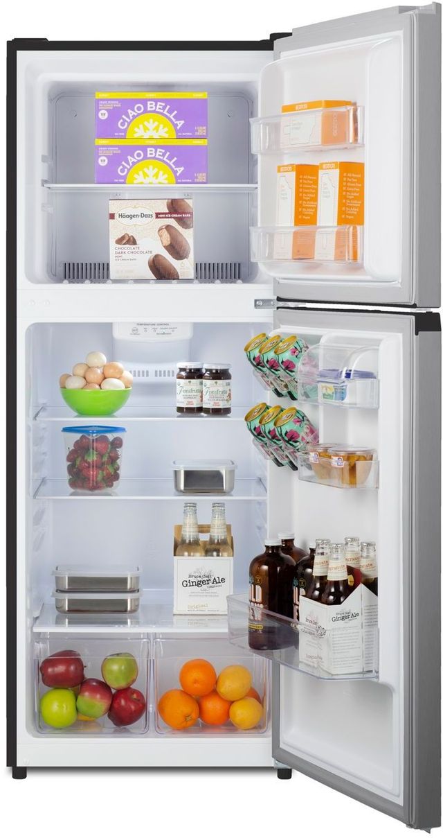 Summit® 10.1 Cu. Ft. Stainless Look Top Freezer Refrigerator -3