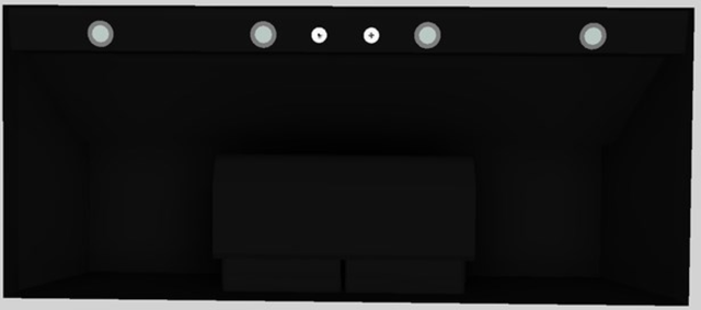 Vent-A-Hood® 54" Black Wall Mounted Liner Insert-2