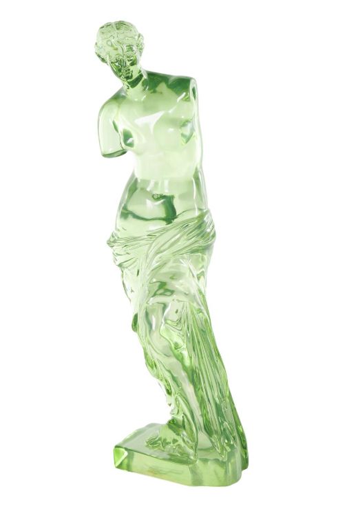 Deco Marche Cosmoliving by Cosmopolitan Green Woman Tinted Decorative Sculpture-1