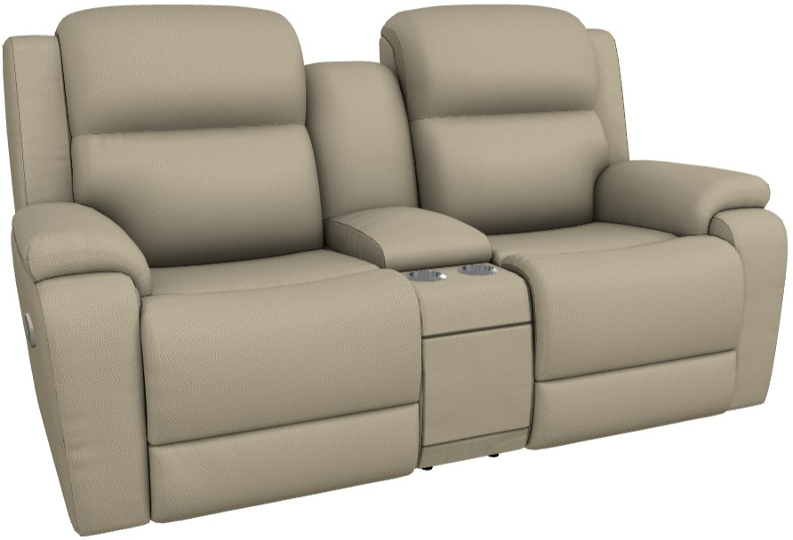 【返品?交換対象商品】 La-Z-Boy® Dorian Sand Power Reclining Loveseat with Console ノート・メモ帳