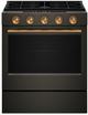 KitchenAid® 30" Black Ore Smart Slide-in Gas Range with Convection Cooking Modes and 2-in-1 Burner-3