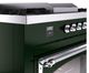 Ilve® Nostalgie II Noblesse 60'' Emerald Green Pro Style Dual Fuel Range with Chrome Trim-4