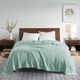 Olliix by Madison Park Egyptian Cotton Seafoam Twin Blanket-4