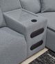 Signature Design by Ashley® Modmax II 3-Piece Pepper/Salt Power Reclining Small Spaced Sectional with Audio Console-4