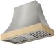 AGA Cascade 36" Stainless Steel Wall Mounted Range Hood  with Brushed Brass Trim-0