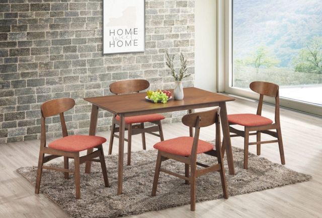 New Classic® Home Furnishings Morocco 5-Piece Brown/Orange Dining Table Set-1