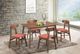 New Classic® Home Furnishings Morocco 5-Piece Brown/Orange Dining Table Set-1