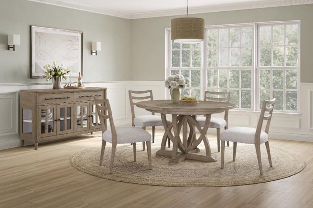Bernards Citrus Heights Brown/Gray Dining Side Chair-1