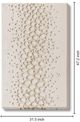 Classy Living Organic Textured Ivory Bubble Cascade Wall Art-2
