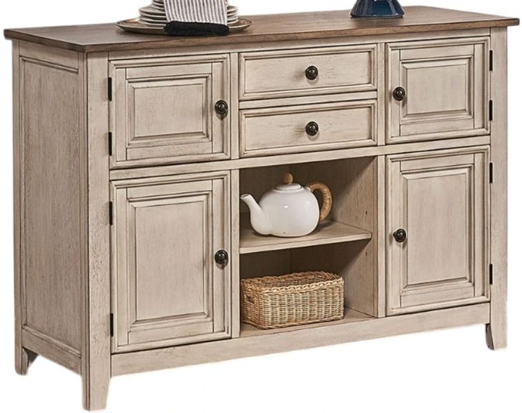 A-America® Beacon Peppercorn/Smokey White Sideboard | Stylehouse ...