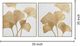 Classy Living 2-piece Lustrous Ginkgo Leaf Diptych Wall Art Set-2