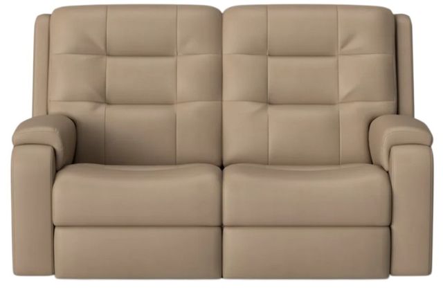 Flexsteel® Customizable Arlo Leather Power Reclining Loveseat-2