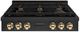 ZLINE Paramount Autograph Edition 36" Black Stainless Steel Gas Cooktop with Polished Gold Accents-0