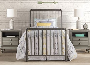 HH2 Home Brandi Stone Twin Headboard/Footboard-2
