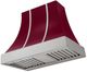 AGA Cascade 36" Cranberry Wall Mounted Range Hood  with Brushed Nickel Trim-0