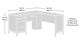 Sauder® Pacific View® Prime Oak® L- Shaped Home Office Desk-3