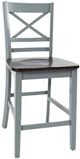 Jofran Inc. Asbury Park 6-Piece AP Gray/Autumn Brown Counter Dining Set-4