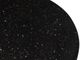 Moe's Home Collection Syd Black Terrazzo End Table with Antique Brass Iron Base-1