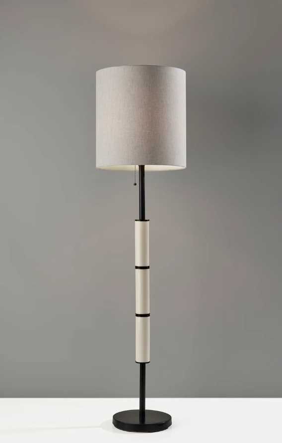 Adesso® Vanessa Black Floor Lamp-4