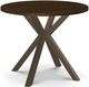 Amisco Customizable Asterisk 36" Round Table with Starburst Metal Stand-0