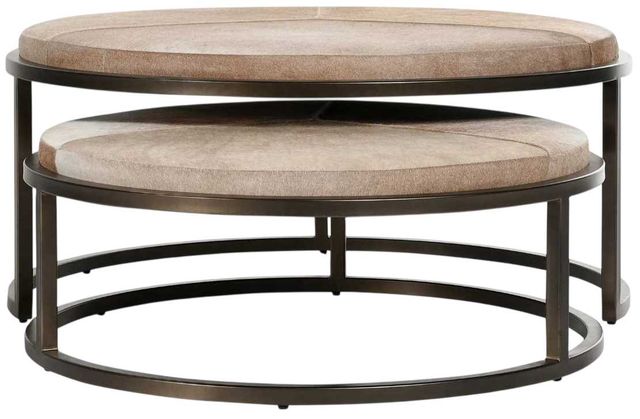 Classic Home Hayword 2-Piece Blonde Nesting Coffee Table Set-2
