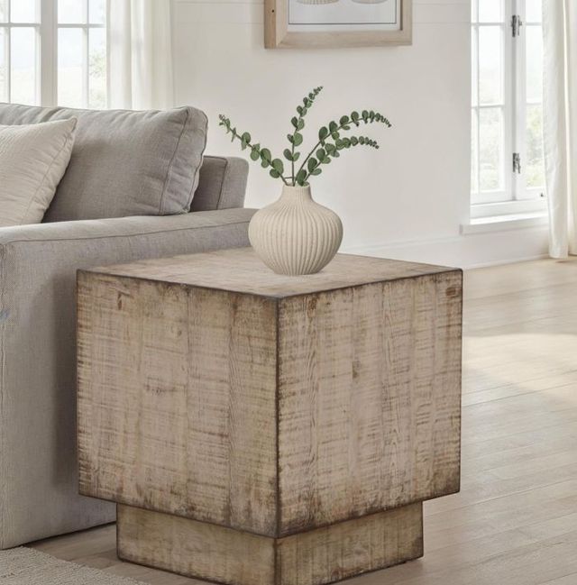 Nest Home Collections Walker Old Wood End Table -1