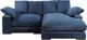 Moe's Home Collection Plunge 2-Piece Navy L-Shaped Sectional and Reversible Chaise-3