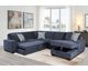 Open FURNITURE Raleigh 4-Piece Aden Denim Sleeper Sectional-1
