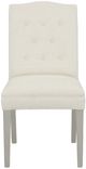 Fairfield® Customizable Entree Dining Camel Short Back with Button Side Chair with Sheer Dove Legs-1