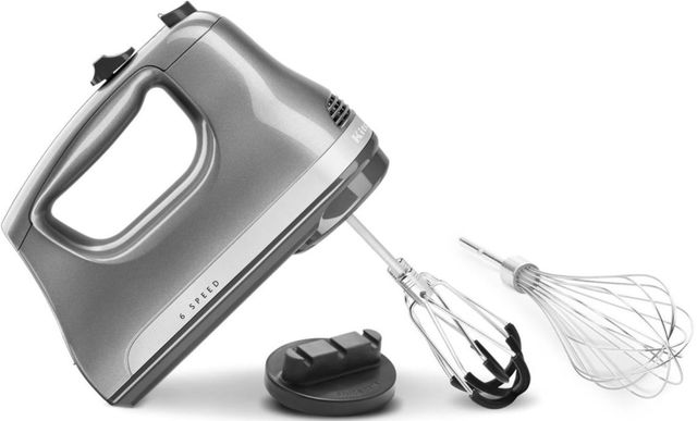 KitchenAid® 6 Speed Contour Silver Hand Mixer-1