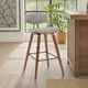 Armen Living Fox 2-Piece Speckled Brown/Walnut Barstool Set-1