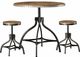 ACME Furniture Fatima 3-Piece Black-Brown Adjustable Counter Dining Set-0
