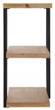 A & B Home Black/Brown Wooden Shelf-2