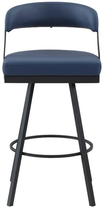 Homelegance® Crowley Blue Pub Swivel Chair-3