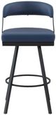 Homelegance® Crowley Blue Pub Swivel Chair-3