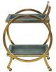 A & B Home Margo Gold/Gray Bar Cart-0