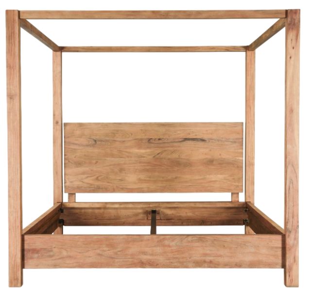 Home Trends & Design Sedona Brown King Canopy Bed-1