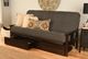 Kodiak Furniture Monterey Linen Charcoal/Espresso Full Storage Futon with Mattress-3