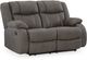 Signature Design by Ashley® First Base Gunmetal Reclining Loveseat-0