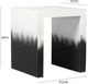 TOV Furniture Matra White End Table with Black Base-2