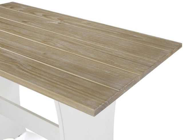 Linon Coastal 5-Piece Driftwood/White Breakfast Nook Set-1