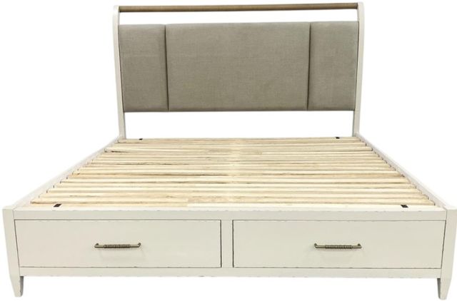 Legacy Classic Reflections Cashmere King Upholstered Sleigh Bed with Storage-2