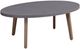 Signature Design by Ashley® Francis Beach Gray Aluminum Outdoor Oval Cocktail Table with Natural Base-0